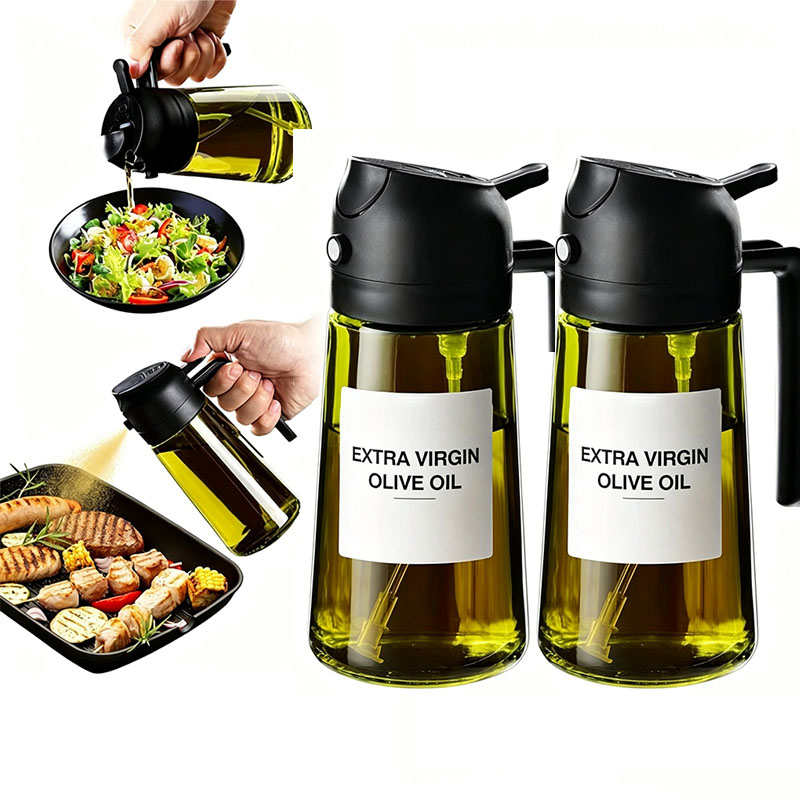 Kitchen Gadgets Green - Dozownik do oleju oliwnego, plastikowa butelka