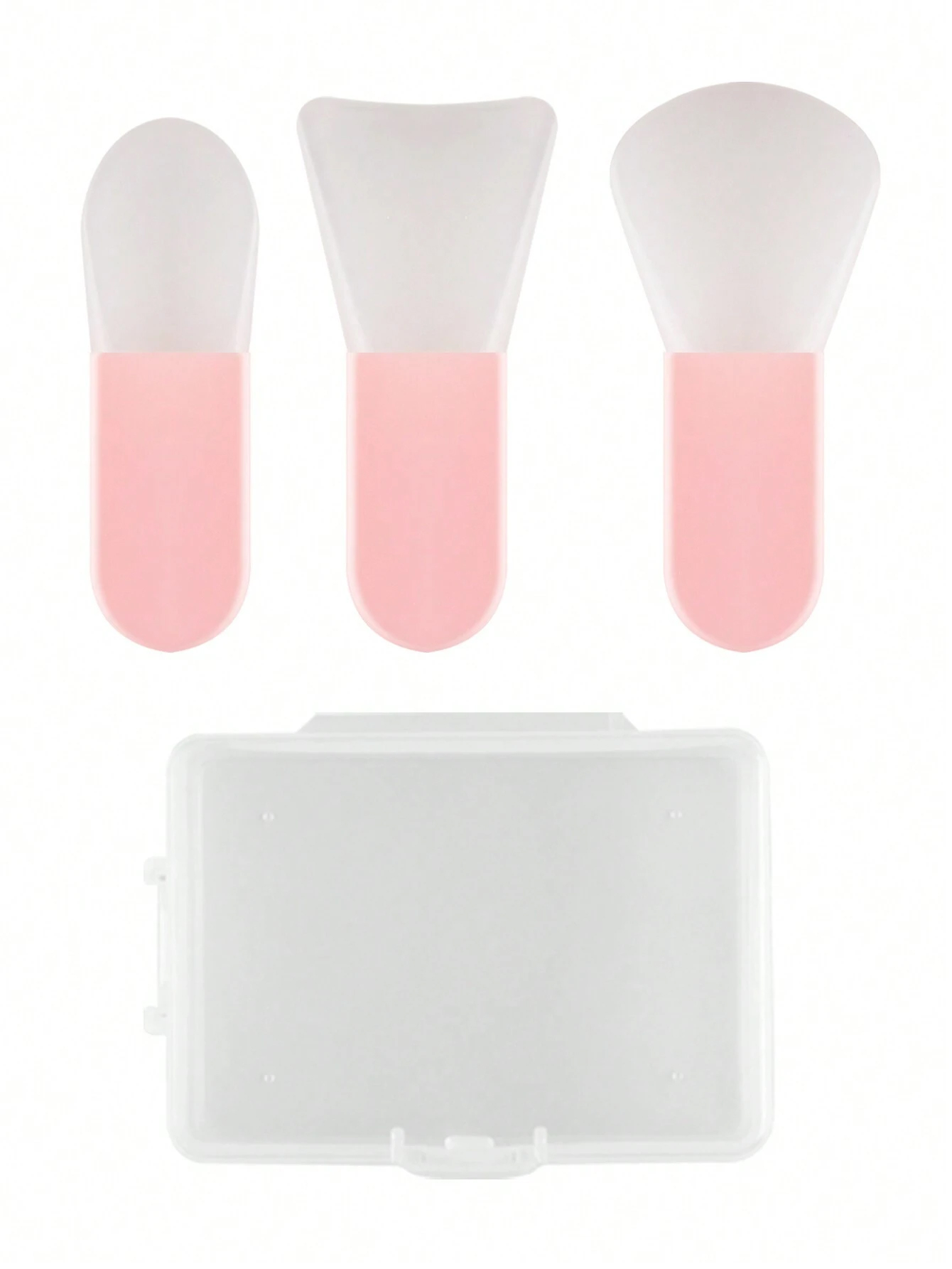 Silicone Spatula Set - 3-częściowy pędzel do aplikacji maski Miękki