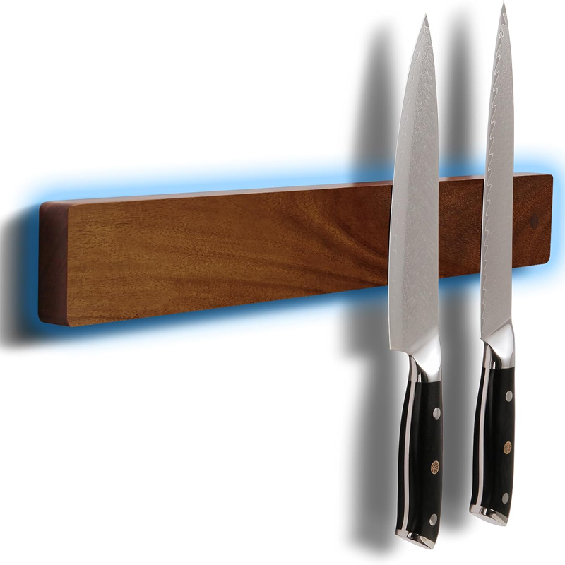 Magnetic Knife Strip - Magnetyczny uchwyt na noże z drewna