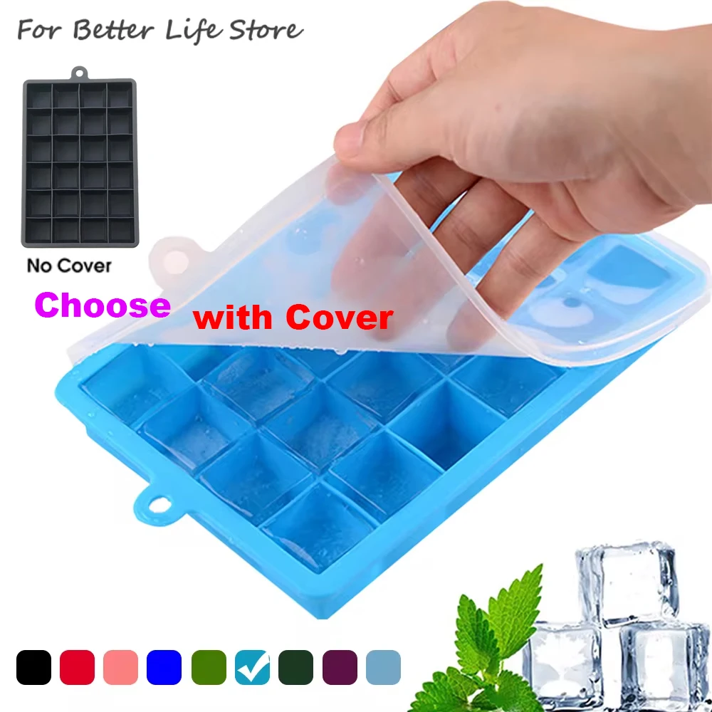 Kitchen Gadgets Baking - Forma silikonowa na lód z pokrywką/bez