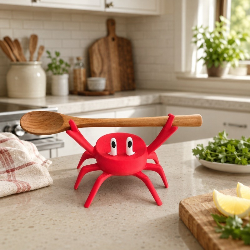 Kitchen Gadgets For Gifts - Podstawka na łyżkę w kształcie czerwonego