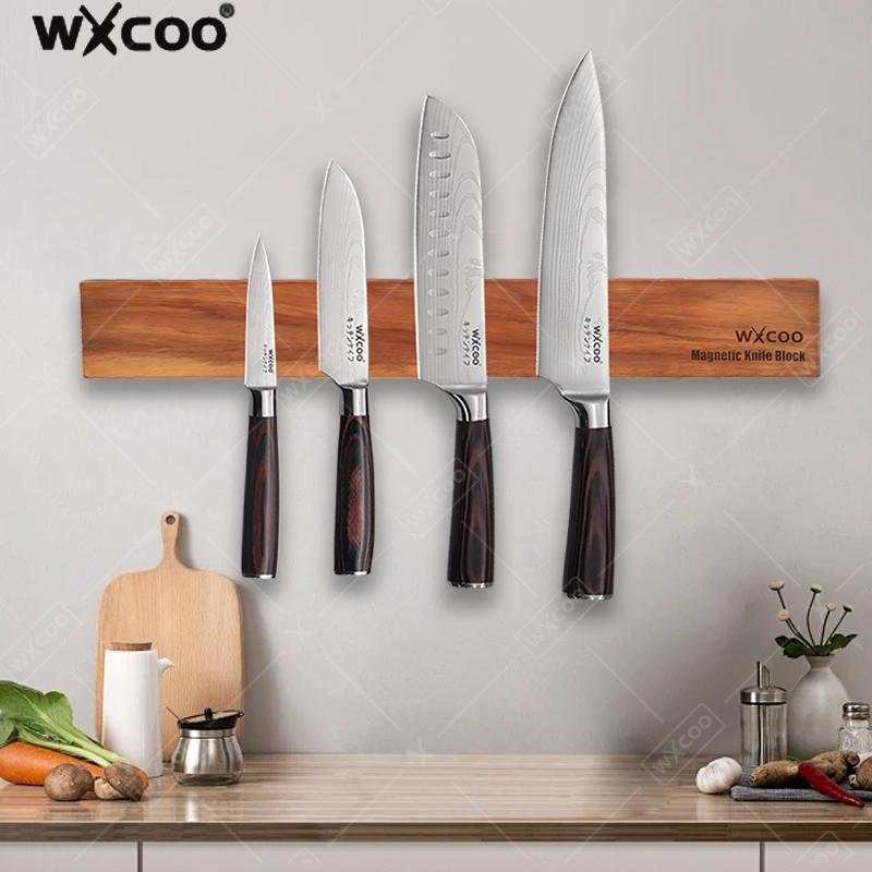 Magnetic Knife Strip - Magnetyczny uchwyt na noże z drewna