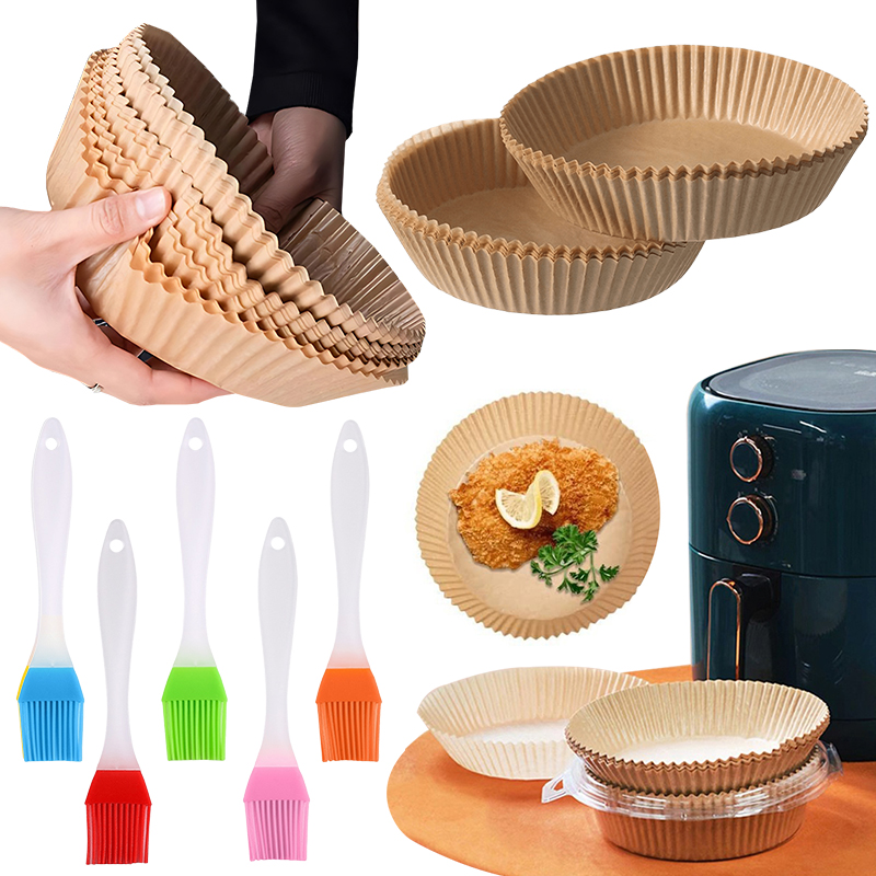Kitchen Gadgets Baking - 50/100 SZT. Papierowe Talerzyki do Frytkownicy