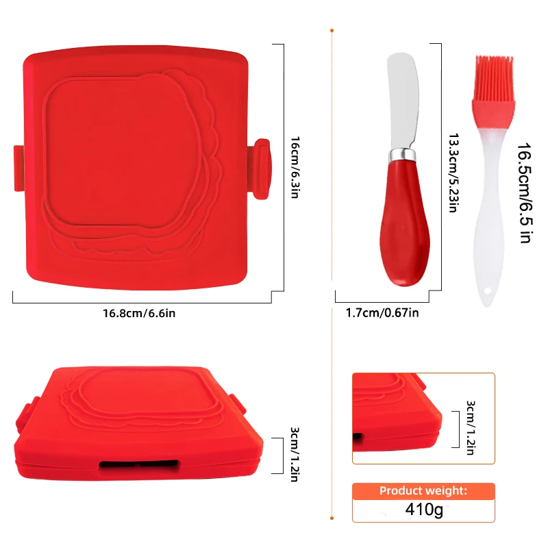 Zestaw 3 tosterek do kanapek z – Kitchen Gadgets Baking recenzja i cena