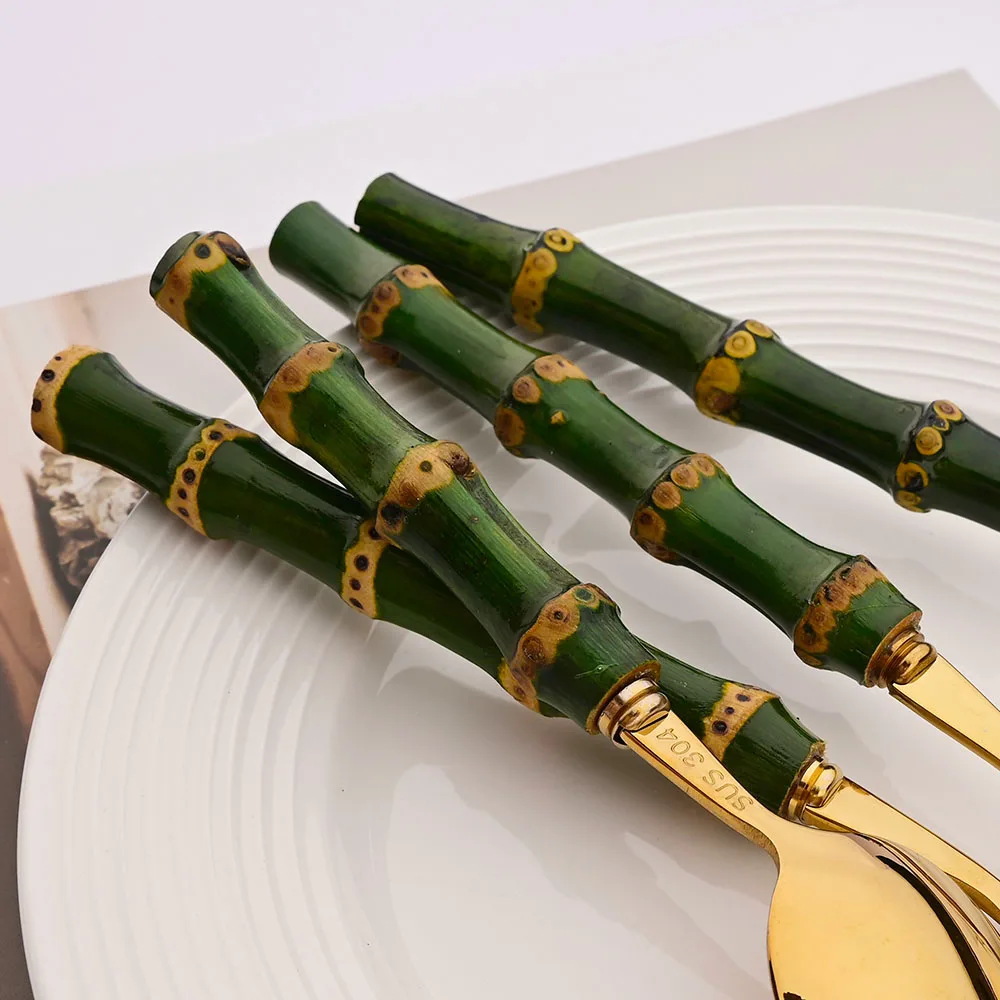 Zestaw sztućców z zielonego ba – Kitchen Gadgets Green recenzja i cena