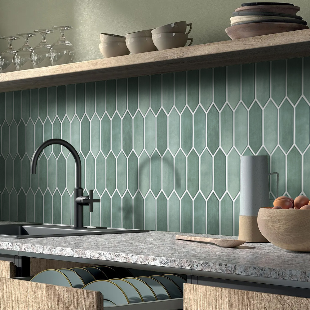 (110 шт. 3D-наклейка на плитку – Kitchen Gadgets Green recenzja i cena