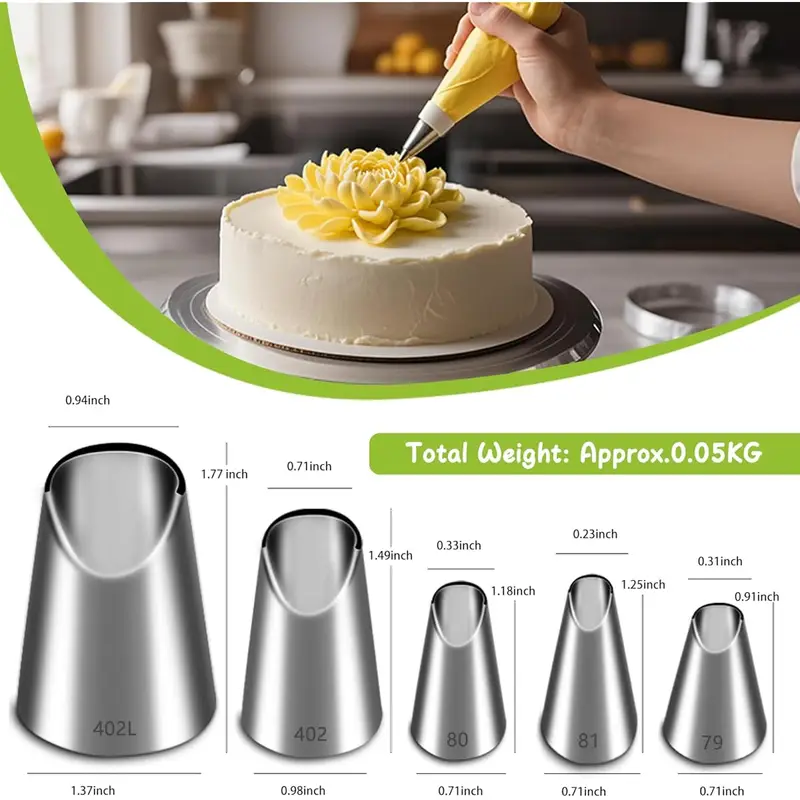 Zestaw 5 dysz ze stali nierdze – Kitchen Gadgets And Accessories recenzja i cena