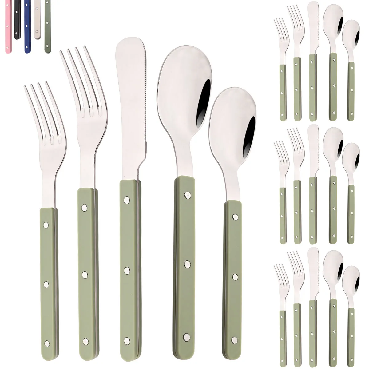 20-częściowy zestaw sztućców z – Kitchen Gadgets Green recenzja i cena