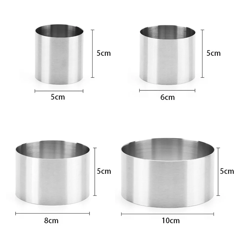 4 szt. Okrągły pierścień do mu – Kitchen Gadgets Baking recenzja i cena