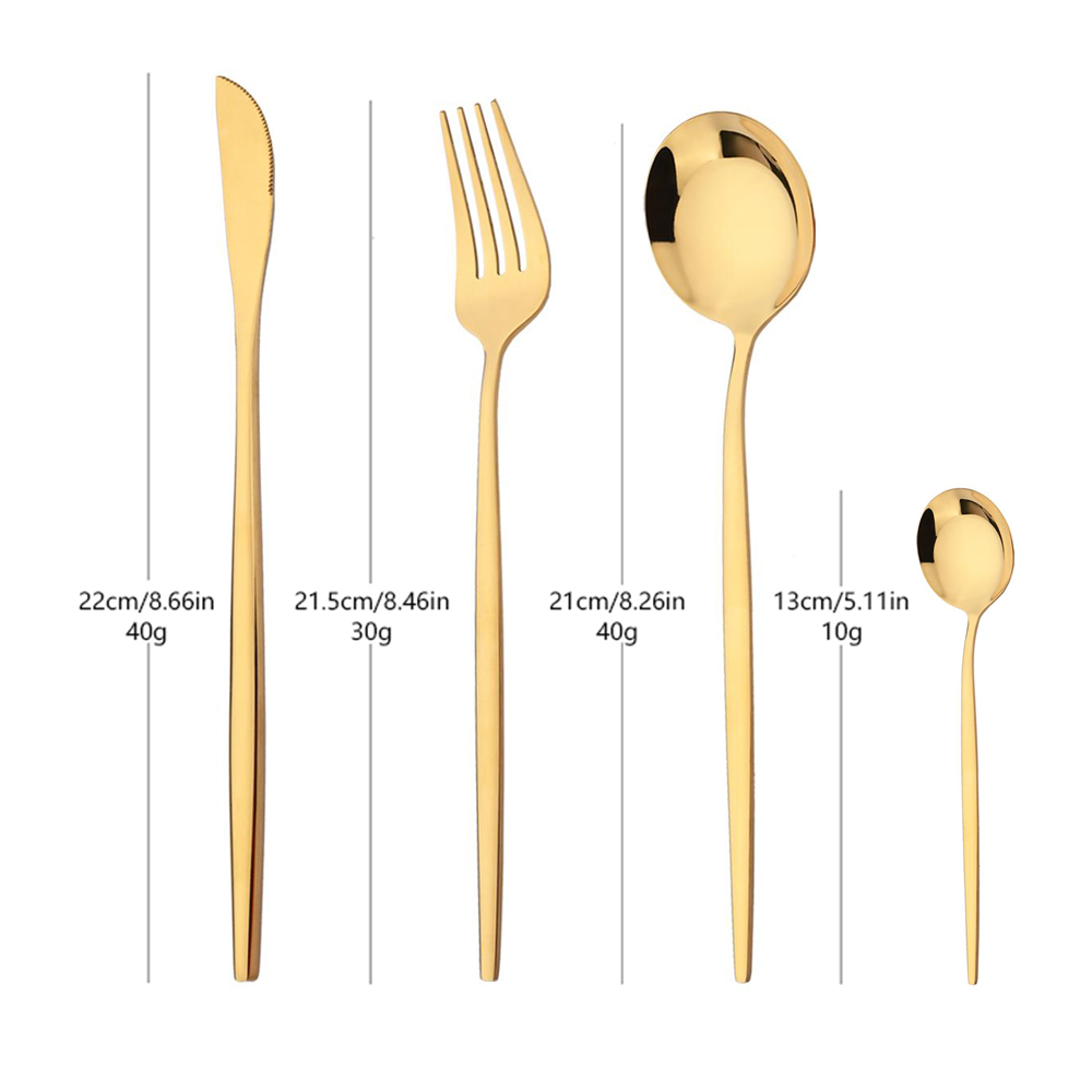 16Pcs Zestaw sztućców ze stali – Kitchen Gadgets Green recenzja i cena