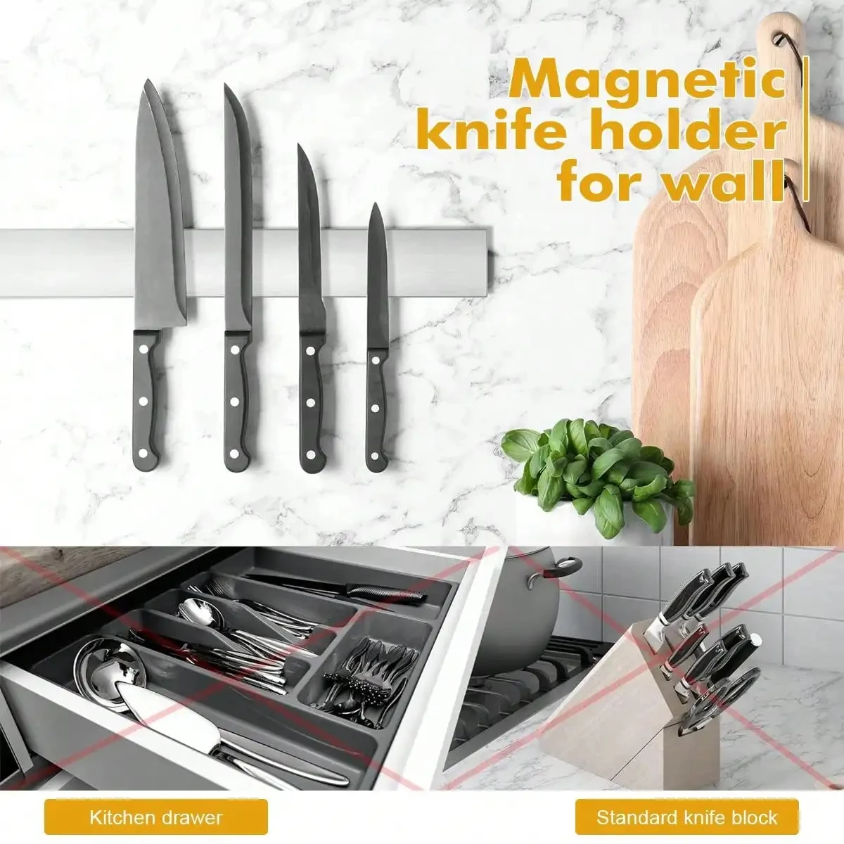 Magnetyczny uchwyt na noże Lee – Magnetic Knife Strip recenzja i cena